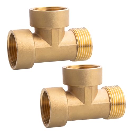 2 Stück T-Stück 1 Zoll, 1" Messing T-Stück 90°, Gewindefitting T-stück IGxIGxAG aus Messing, T-Stücks Wasseranschluss Verteiler, 3 Wege T-verbindungsstück für Trinkwasser Geeignet 2 Stück T-Stück 1 Zoll, 1" Messing T-Stück 90°, Gewindefitting T-stück IGxIGxAG aus Messing, T-Stücks Wasseranschluss Verteiler, 3 Wege T-verbindungsstück für Trinkwasser Geeignet von Beatific