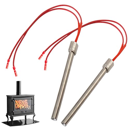 Beatific 2 Stück 220V 350W Pellets Hot Rod Zündkerze, 170x10mm Zuendkerze für Pelletofen, Edelstahl Kamin Zündstab, Holzpellets Ofen Zuendstab, Pellet Heizung Zünder, Heizrohr Kamin Grill Herd Teil Beatific 2 Stück 220V 350W Pellets Hot Rod Zündkerze, 170x10mm Zuendkerze für Pelletofen, Edelstahl Kamin Zündstab, Holzpellets Ofen Zuendstab, Pellet Heizung Zünder, Heizrohr Kamin Grill Herd Teil von Beatific
