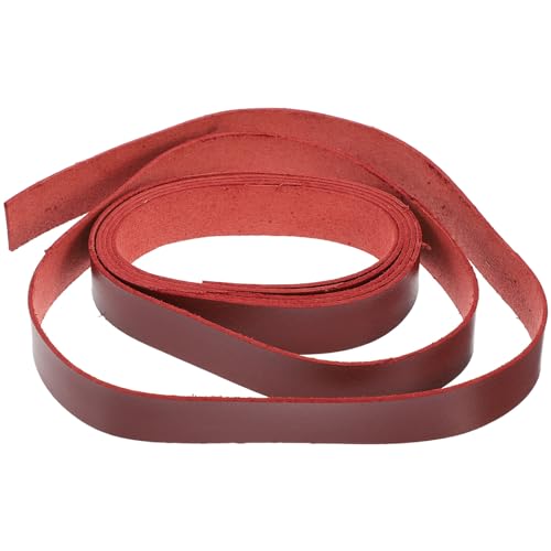 Beatifufu 1 Rolle Lederstreifen für DIY Projekte Hochwertiges Kunstleder für Haustierhalsbänder Armbänder Uhrenbänder und Mehr Rotbraun Langlebig und Vielseitig Einsetzbar von Beatifufu