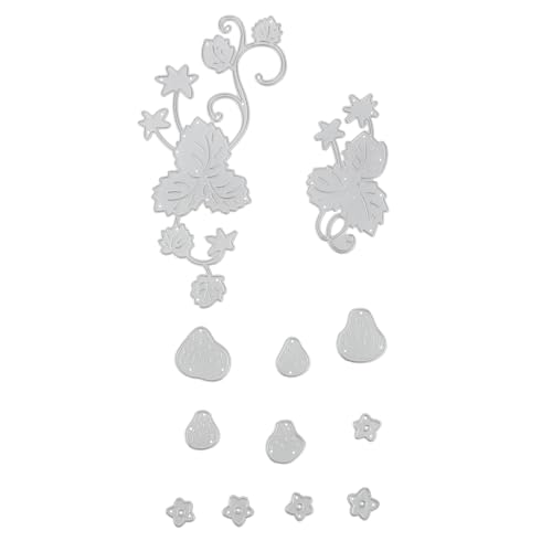 Beatifufu 1 Erdbeer-stanzform Zum Erstellen Von Scrapbooking-alben Schablonenpapiervorlage DIY-papierform Erdbeer-vorlage Schneideform von Beatifufu