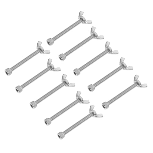 Beatifufu 10 Paare Edelstahl Schrauben und Flügelmuttern mit Schrauben Rostbeständig Langlebig für Haushalt Büro und Industrieanwendungen Korrosionsbeständig und Robust Beatifufu 10 Paare Edelstahl Schrauben und Flügelmuttern mit Schrauben Rostbeständig Langlebig für Haushalt Büro und Industrieanwendungen Korrosionsbeständig und Robust von Beatifufu