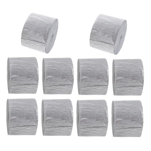 Beatifufu 10 Rollen Krepppapier Bänder Flexible Papier-streamer in Silber Vielseitig für Geburtstag Hochzeit Shower DIY Partydekorationen Bunte Festtags-deko Beatifufu 10 Rollen Krepppapier Bänder Flexible Papier-streamer in Silber Vielseitig für Geburtstag Hochzeit Shower DIY Partydekorationen Bunte Festtags-deko von Beatifufu