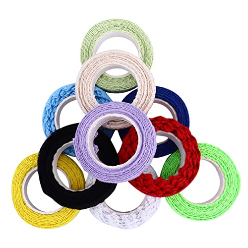 Beatifufu 10 Rollen Selbstklebendes Spitzenband Baumwolle Masking Decorative Tape DIY Geschenkverpackung Dekoratives Klebeband für Hochzeit Party Basteln Beatifufu 10 Rollen Selbstklebendes Spitzenband Baumwolle Masking Decorative Tape DIY Geschenkverpackung Dekoratives Klebeband für Hochzeit Party Basteln von Beatifufu