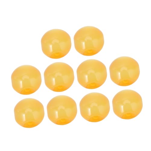 Beatifufu 10 Stück Rund Perlmuttknöpfe Imitation Jade Perlenverschluss Lose Hemdknöpfe Gelb Für Nähen DIY Kleidung Reparatur Vintage Stil von Beatifufu