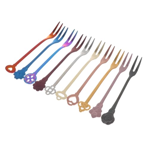 Beatifufu 10 Stück Teiliges Obstgabel Praktische Dessertgabeln mit Elegantem Muster Leicht und Platzsparend Geeignet für Partys Restaurants Familienfeiern und Vielseitige Anlässe Beatifufu 10 Stück Teiliges Obstgabel Praktische Dessertgabeln mit Elegantem Muster Leicht und Platzsparend Geeignet für Partys Restaurants Familienfeiern und Vielseitige Anlässe von Beatifufu