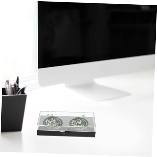Beatifufu 10 Stück Teiliges Rechteckige Transparente Schmuckbox mit Pin Slot Kleine Aufbewahrungsbox für Broschen und Abzeichen Multifunktionale Vitrine für Bankfeiern und Sammlungen von Beatifufu