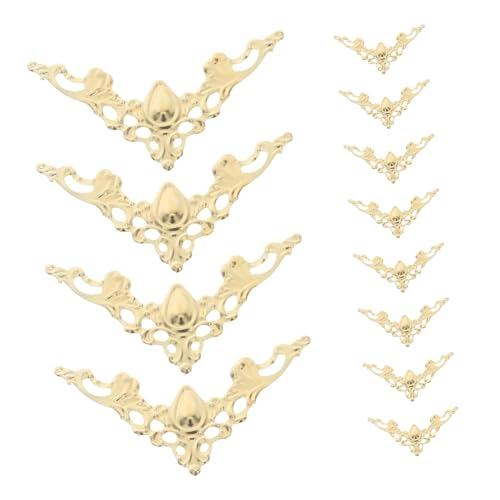 Beatifufu 100 Stück Vintage Metall Buchschutzecken Langlebiger Vintage Metallbuch-eckenschutz Einfach Anzubringen Vielseitig für Scrapbooking Fotoalben Bücher Notizbücher Bronzefarben Beatifufu 100 Stück Vintage Metall Buchschutzecken Langlebiger Vintage Metallbuch-eckenschutz Einfach Anzubringen Vielseitig für Scrapbooking Fotoalben Bücher Notizbücher Bronzefarben von Beatifufu