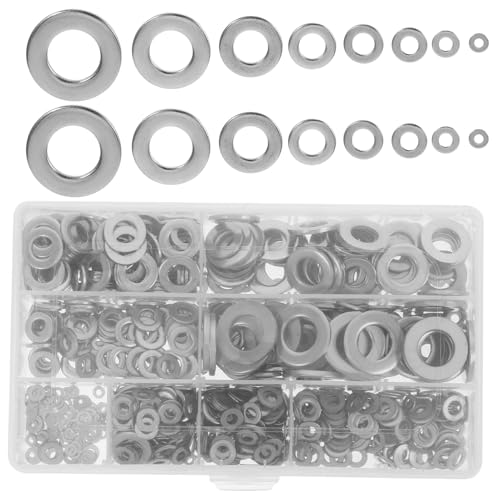 Beatifufu 1010 Stück Teiliges Edelstahl Flachscheiben Rostfrei Metallische Dichtungen Sortiment für Kfz Generatoren mit Aufbewahrungsbox Langlebig Hitzebeständig Beatifufu 1010 Stück Teiliges Edelstahl Flachscheiben Rostfrei Metallische Dichtungen Sortiment für Kfz Generatoren mit Aufbewahrungsbox Langlebig Hitzebeständig von Beatifufu