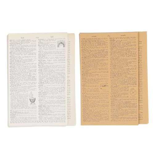 Beatifufu 114 Blatt Teiliges Vintage Kraftpapier Scrapbooking Journal und Wandhintergrundseiten Vielseitiges Ephemera Pack für DIY Notizbücher Kreative Bastelprojekte und Geschenkdekoration von Beatifufu