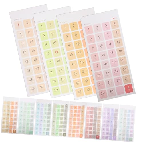 Beatifufu 12 Blatt Teiliges Kalender Aufkleber Tragbare Monats Index Sticker für Planer und Notizbücher Selbstklebend Vielseitig Einsetzbar für Büro Schule und DIY Planung Beatifufu 12 Blatt Teiliges Kalender Aufkleber Tragbare Monats Index Sticker für Planer und Notizbücher Selbstklebend Vielseitig Einsetzbar für Büro Schule und DIY Planung von Beatifufu