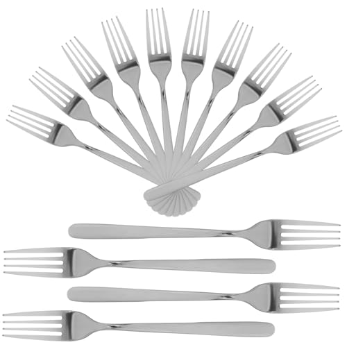 Beatifufu 12 Stück Teiliges Set Spülmaschinenfest für Hochzeit Restaurant Zuhause Stilvolle Gabeln für Salat Dessert und Steak Hochwertige Besteck Set Silber Beatifufu 12 Stück Teiliges Set Spülmaschinenfest für Hochzeit Restaurant Zuhause Stilvolle Gabeln für Salat Dessert und Steak Hochwertige Besteck Set Silber von Beatifufu