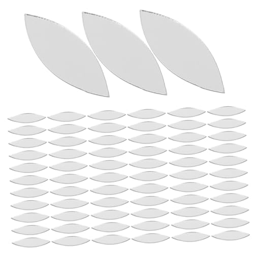 Beatifufu 150 Stück Teiliges Spiegel Mosaikfliesen Glas Petal form Selbstklebend Kleine Dekorative Spiegelstücke für DIY Bastelprojekte Wanddekoration von Beatifufu