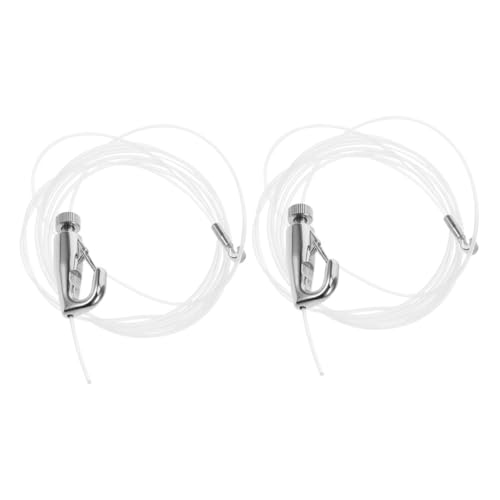 Beatifufu 2 Sätze Teilige Bilderaufhängung aus Edelstahl mit Verstellbarem Nylonseil Robuste Haken und Schienensystem für Flexible Galerie Wanddekoration Langlebiges Display hardware von Beatifufu