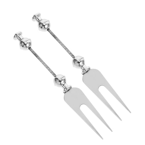 Beatifufu 2 Stück Beadbare Obstgabeln aus Vielseitige Frucht und Dessertgabeln für Partys und Täglichen Gebrauch Personalisierbar mit Einzigartigem Diy Design von Beatifufu