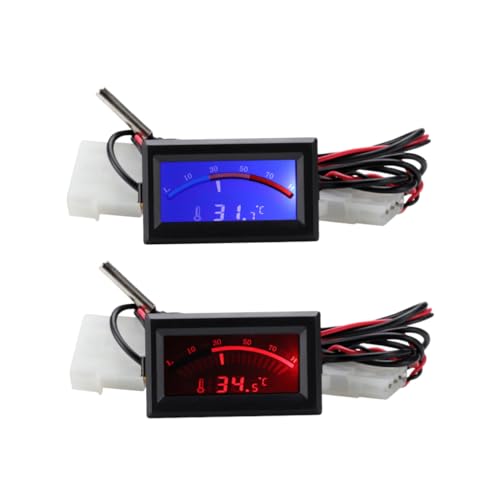 Beatifufu 2 Stück Digitale Thermometer Wasserdichtes Elektronisches Temperaturmessgerät für Küche und Außenbereich für Lebensmittel und Aquarienanwendungen von Beatifufu