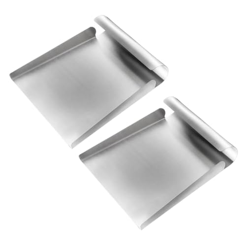Beatifufu 2 Stück Edelstahl Lebensmittelschaufel Rostfrei Mehrzweck Eiswürfelschaufel Reisschaufel Mehlschaufel Küchenwerkzeug für Haushalt und Gastronomie von Beatifufu