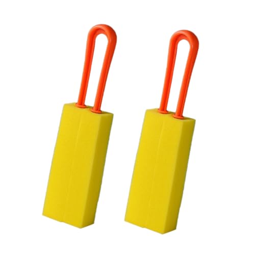 Beatifufu 2 Stück Flaschenbürste Schwamm Doppelseitig Hochdicht Reinigungsbürste für Tassen und Flaschen Schonend Praktischem Griff zur Aufbewahrung Vielseitig Einsetzbar für Becherarten von Beatifufu