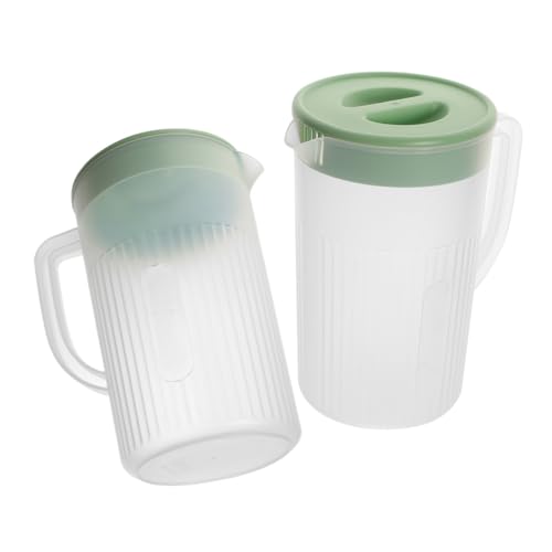 Beatifufu 2 Stück Großer Eisteekrug mit Deckel Hitzebeständiger Transparenter Wasserkrug für Kühlschrank für Kalte Getränke Tee Saft für Küche Büro Party Beatifufu 2 Stück Großer Eisteekrug mit Deckel Hitzebeständiger Transparenter Wasserkrug für Kühlschrank für Kalte Getränke Tee Saft für Küche Büro Party von Beatifufu