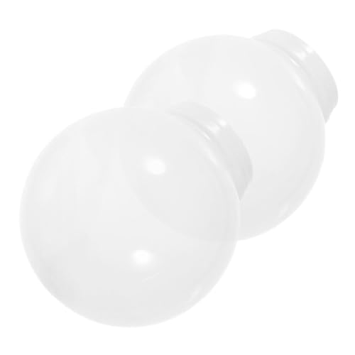 Beatifufu 2 Stück Kugel Lampenschirm Ø Opalweiß Pendelleuchte Ersatz Lampenschale Deckenlampe Zubehör für Moderne Beleuchtung Wohnzimmer Schlafzimmer von Beatifufu