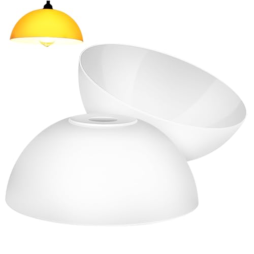 Beatifufu 2 Stück Kunststoff Lampenschirm Kuppelform Deckenleuchte Lampenabdeckung Minimalistisch Für Wohnraum Hotel Restaurant Lichtschutz von Beatifufu
