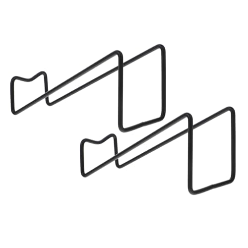 Beatifufu 2 Stück Metall Weinflaschenhalter Stabiles Tragbares Flaschenregal für Küchen und Bars Schlichtes Design Langlebiger Platzsparender Weinständer für Haus Restaurant Hotel und Theke von Beatifufu