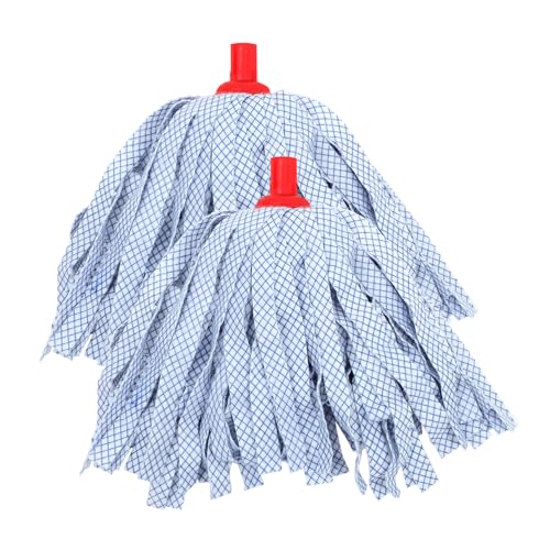 Beatifufu 2 Stück Praktische Mop Ersatzköpfe aus Saugfähigem Vliesstoff Waschbare Wischmopp Nachfüllung für Schonende Bodenreinigung und Fliesen Wiederverwendbares Reinigungstuch von Beatifufu