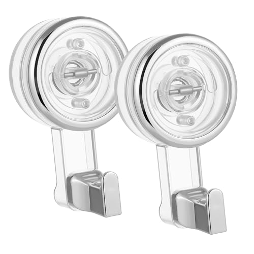 Beatifufu 2 Stück Saugnapf Haken Transparent ohne Bohren für Badezimmer Küche Handtücher Schlüssel und Dekoration Flexibel Anpassbar Stark Haftend Einfach Abnehmbar Beatifufu 2 Stück Saugnapf Haken Transparent ohne Bohren für Badezimmer Küche Handtücher Schlüssel und Dekoration Flexibel Anpassbar Stark Haftend Einfach Abnehmbar von Beatifufu