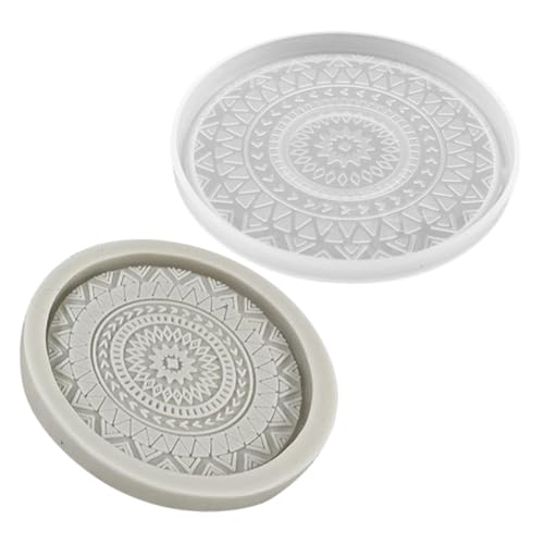 Beatifufu 2 Stück Silikonform Untersetzer DIY Gießform Rutschfest Flexible Silikonmatte für Tassen Mandala Muster Formstabil Langlebig für Bastelprojekte Zuhause Büro Geschenk Beatifufu 2 Stück Silikonform Untersetzer DIY Gießform Rutschfest Flexible Silikonmatte für Tassen Mandala Muster Formstabil Langlebig für Bastelprojekte Zuhause Büro Geschenk von Beatifufu