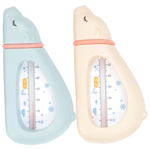 Beatifufu 2 Stück Teiliges Badethermometer Wasserdichtes Sicheres Wassertemperaturmessgerät in Niedlicher Tierform Geeignet für Badewanne Pool und Babywanne Langlebig und Kinderfreundlich von Beatifufu