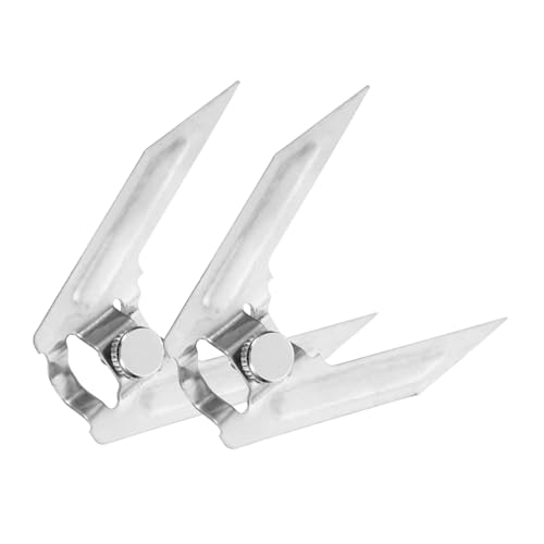 Beatifufu 2 Stück Teiliges Edelstahl Drehspieß Fleischgabeln für Grill und Gasgrill Rostfrei Stabil und Langlebig für Brathähnchen und Bbq partys Spülmaschinengeeignet Praktisches von Beatifufu