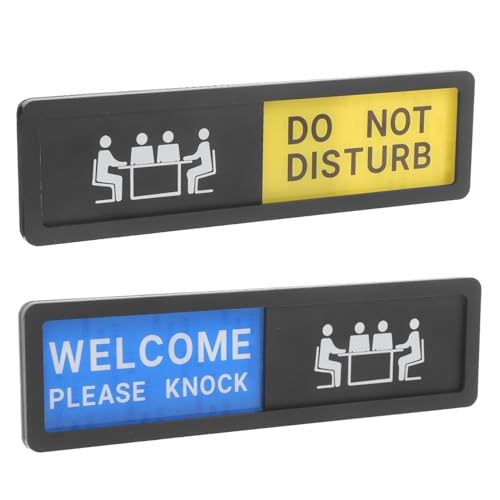 Beatifufu 2 Stück Teiliges Schiebetürschild Zutritt Verboten für Büro und Besprechungsraum Robustes Türschild mit Klarer Anzeige Unauffälliges Design Leicht Lesbar Universeller Office von Beatifufu