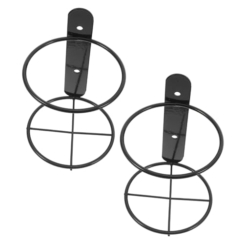 Beatifufu 2 Stück Wandmontiertes Weinregal Einzelne Flasche Metall Wandhalterung Schwarz Stabiles Weinflaschenregal zur Praktischen Aufbewahrung und Stilvollen Küchendeko Langlebiger von Beatifufu