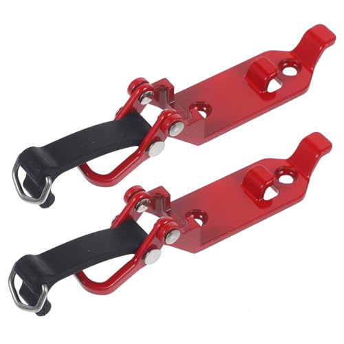 Beatifufu 2 Stück Zinklegierung Schaufelhalterung Dachträger Metall Klemme Stabile Montage Halter Clamp Für Auto Wand Leiter Vielseitig Schnelle Befestigung Rot von Beatifufu