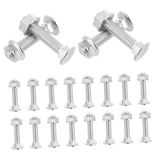 Beatifufu 20 Sätze Teiliges Verzinktes Karbonstahl Schlossschrauben mit Muttern und Unterlegscheiben Vollgewindete Befestigungsschrauben für Kutschen Werkzeugreparatur und Beatifufu 20 Sätze Teiliges Verzinktes Karbonstahl Schlossschrauben mit Muttern und Unterlegscheiben Vollgewindete Befestigungsschrauben für Kutschen Werkzeugreparatur und von Beatifufu
