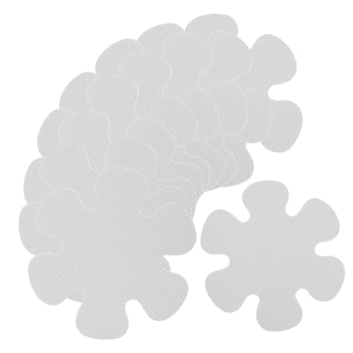 Beatifufu 20 Stück Teiliges Badewannen Rutsch Selbstklebende Transparente Blütenform Aufkleber aus Peva rutschfest und Sicher für Dusche Küche Treppe Bad Vielseitig Einsetzbar von Beatifufu