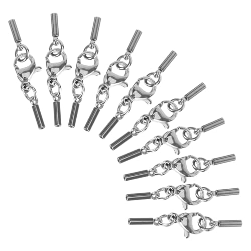 Beatifufu 20 Stück Teiliges Edelstahl Schmuckverschluss Robustem Karabiner lobster verschluss Geeignet für Lederbänder Halsketten und Armbänder Vielseitig Einsetzbar für DIY Beatifufu 20 Stück Teiliges Edelstahl Schmuckverschluss Robustem Karabiner lobster verschluss Geeignet für Lederbänder Halsketten und Armbänder Vielseitig Einsetzbar für DIY von Beatifufu