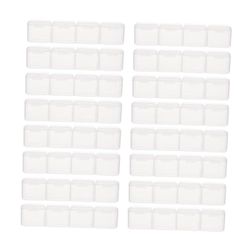 Beatifufu 20 Stück Transparente Aufbewahrungsbox mit Fächern und Deckeln Leichter Praktisch für Nail Art Diamantmalerei Zubehör Kleine DIY Bastelartikel Sicher Verstauen von Beatifufu