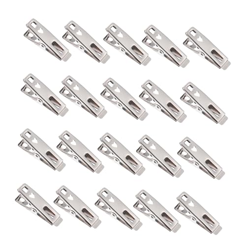 Beatifufu 20 Stücke Edelstahl Wäscheklammern Mäntel Große Für Clips Haken Saving Kleiderbügel Winddicht Clip Silber Beatifufu 20 Stücke Edelstahl Wäscheklammern Mäntel Große Für Clips Haken Saving Kleiderbügel Winddicht Clip Silber von Beatifufu