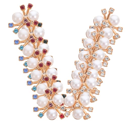 Beatifufu 200 Stück Strassknöpfe mit Imitationsperlen Blumen-design Flach Rückseite Funkelnde Schmuckverzierung für DIY Basteln Haarschmuck und Festliche Kleidung Leicht und Elegant für von Beatifufu