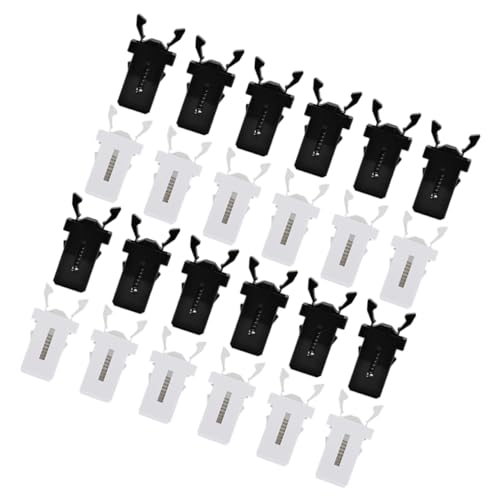 Beatifufu 24 Stück Push Spring Latch Set für Mülleimer Schwarze Weiße Selbstverriegelndes Zubehör für Abfallbehälter Passend für Verschiedene Modelle von Beatifufu