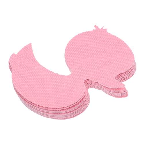 Beatifufu 24 Stück rutschfeste Silikonmatte Selbstklebende Duschaufkleber Aufkleber für Notduschen süße Badeaufkleber Anti-Schlupfbad-Abziehbilder glasende Bodenaufkleber Gummi Rosa von Beatifufu