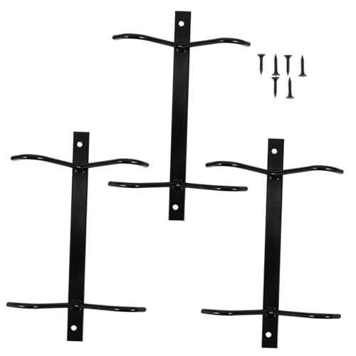 Beatifufu 3 Sätze Küchenhaken Haken Robuster Tassenhalter und Küchenutensilienhalter zur Wandmontage Platzsparend für Kaffeetassen Kochgeschirr und Geschirrtücher Schwarz von Beatifufu