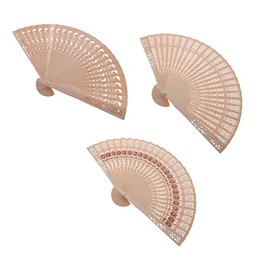 Beatifufu 3 Stück Faltfächer Handventilatoren für Frauen tragbare Ventilatoren Handfaltbare Ventilatoren Kompakte faltbare Handlüfter Handheld -Faltventilator Vintage Handfächer Holz Khaki Beatifufu 3 Stück Faltfächer Handventilatoren für Frauen tragbare Ventilatoren Handfaltbare Ventilatoren Kompakte faltbare Handlüfter Handheld -Faltventilator Vintage Handfächer Holz Khaki von Beatifufu