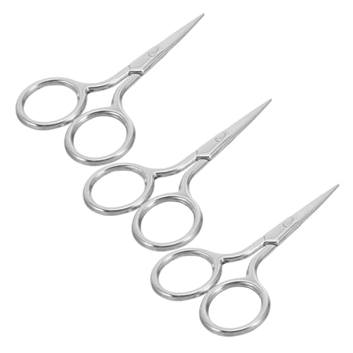 Beatifufu 3 Stück Nasenhaarschere Abgerundeter Spitze Manuelles aus Kompakter Sicherer Trimmer für Nasenhaare und Bartpflege für Reisen und Tägliche Anwendung Beatifufu 3 Stück Nasenhaarschere Abgerundeter Spitze Manuelles aus Kompakter Sicherer Trimmer für Nasenhaare und Bartpflege für Reisen und Tägliche Anwendung von Beatifufu