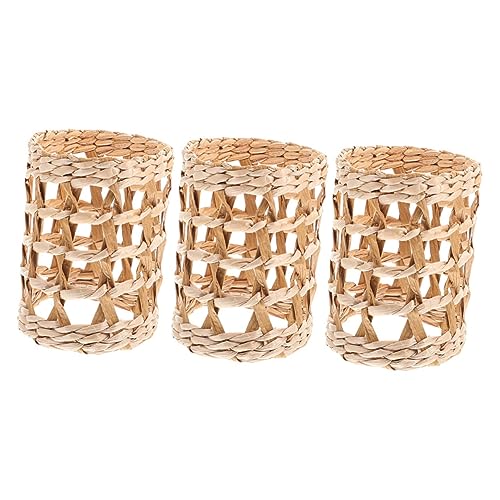 Beatifufu 3 Stück Teiliges Handgewebte Becherhüllen aus Natürlichem Stroh Hitzebeständig Dekorative Tassenhülle für Trinkgläser Kreatives Langlebiges Design als für Täglichen Gebrauch Beatifufu 3 Stück Teiliges Handgewebte Becherhüllen aus Natürlichem Stroh Hitzebeständig Dekorative Tassenhülle für Trinkgläser Kreatives Langlebiges Design als für Täglichen Gebrauch von Beatifufu