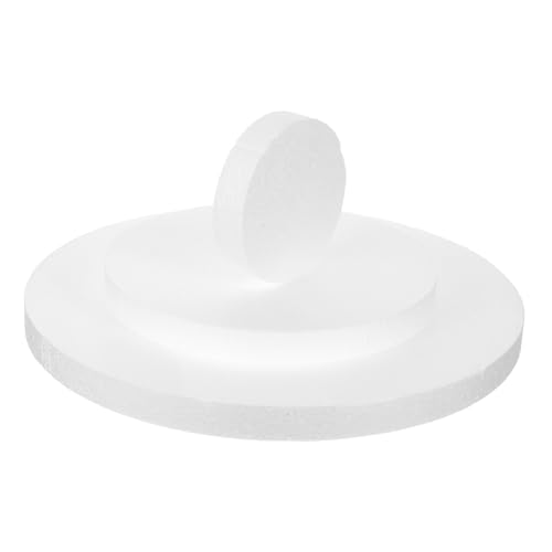 Beatifufu 3 Stück Teiliges Runde Schaumstoff Kuchenböden Durchmesser Stabile Glatte Tortenunterlagen für DIY Dekoration Hochzeiten Geburtstage Feier von Beatifufu