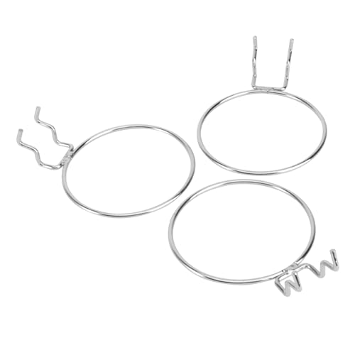 Beatifufu 3 Stück Teiliges Rundes Metall Haken Verchromt Praktisches Cup Rack für Zuhause und Supermarkt Kreativer Becherhalter mit Starkem Halt Platzsparend und Einfach zu Montieren von Beatifufu