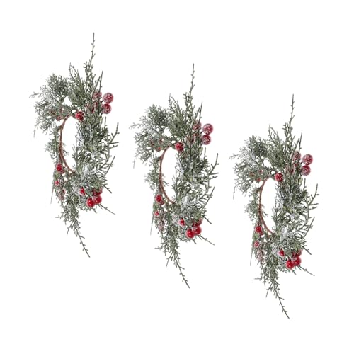 Beatifufu 3 Stück Weihnachtskerzenringe mit Roten Beeren Künstlicher Adventskranz Kerzenhalter für Stumpen Teelichtkerzen Festlicher Tischdeko für Gemütliche Winteratmosphäre Beatifufu 3 Stück Weihnachtskerzenringe mit Roten Beeren Künstlicher Adventskranz Kerzenhalter für Stumpen Teelichtkerzen Festlicher Tischdeko für Gemütliche Winteratmosphäre von Beatifufu