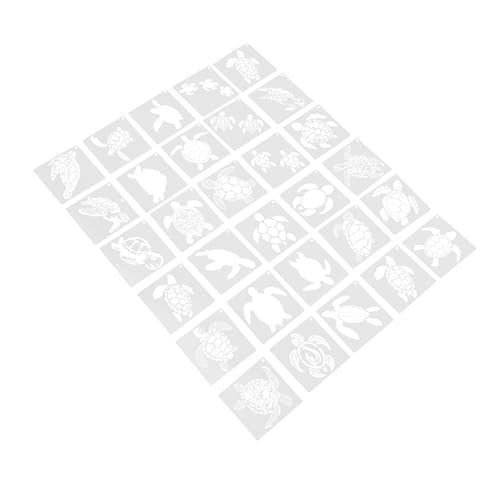 Beatifufu 30 Stück Teiliges Schildkröten Schablonen Set Langlebigem Material für Diy Bastelprojekte Schule und Wanddekoration Inspirierte Meerestiere Vielseitig für Stoff Tafel und Scrapbook von Beatifufu