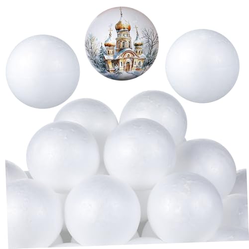 Beatifufu 36 Stück Teiliges Weiße Schaumstoffkugeln Robuste DIY Weihnachtsbaumkugeln zum Basteln Kinderfreundliche Weihnachtsdeko für Kindergarten Kreativprojekte und Festliche Ornamente Beatifufu 36 Stück Teiliges Weiße Schaumstoffkugeln Robuste DIY Weihnachtsbaumkugeln zum Basteln Kinderfreundliche Weihnachtsdeko für Kindergarten Kreativprojekte und Festliche Ornamente von Beatifufu